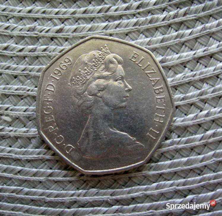 Wielka Brytania 50 Nowych Pensów 1969r Kalisz sprzedam