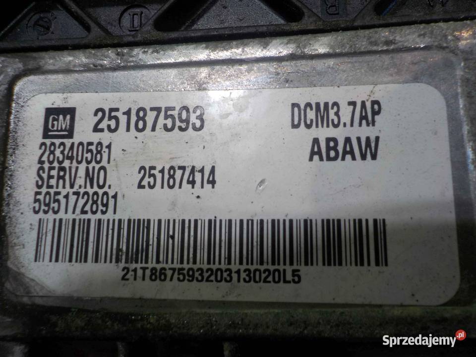 CHEVROLET ORLANDO 20 VCDI 12r sterownik komputer osobowe mazowieckie