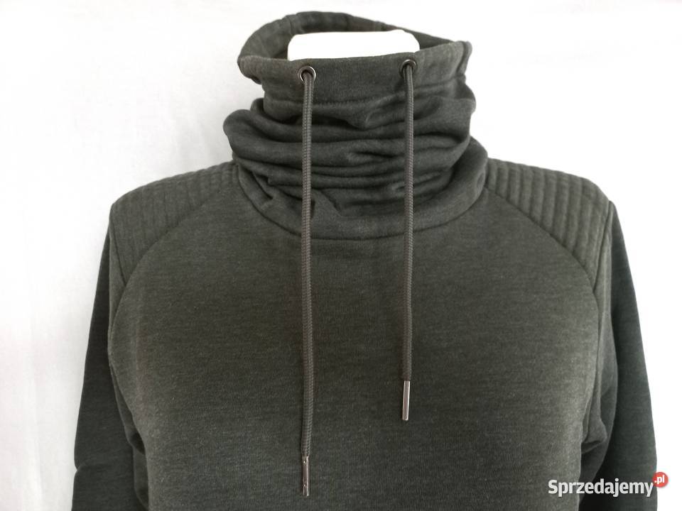 BLUZA zielona Komin ocieplana r SM bawełna Białystok sprzedam