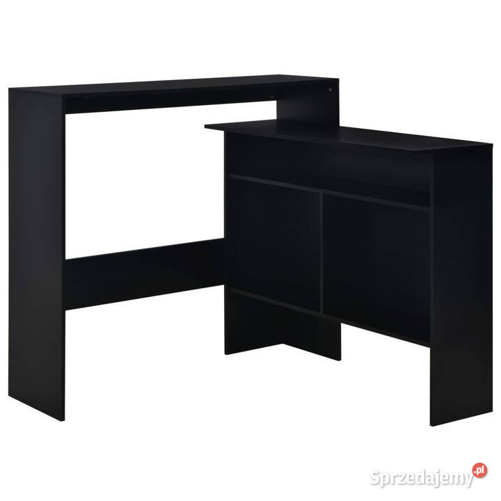 Stół barowy z 2 blatami czarny 130 x 40 x 120 Warszawa sprzedam