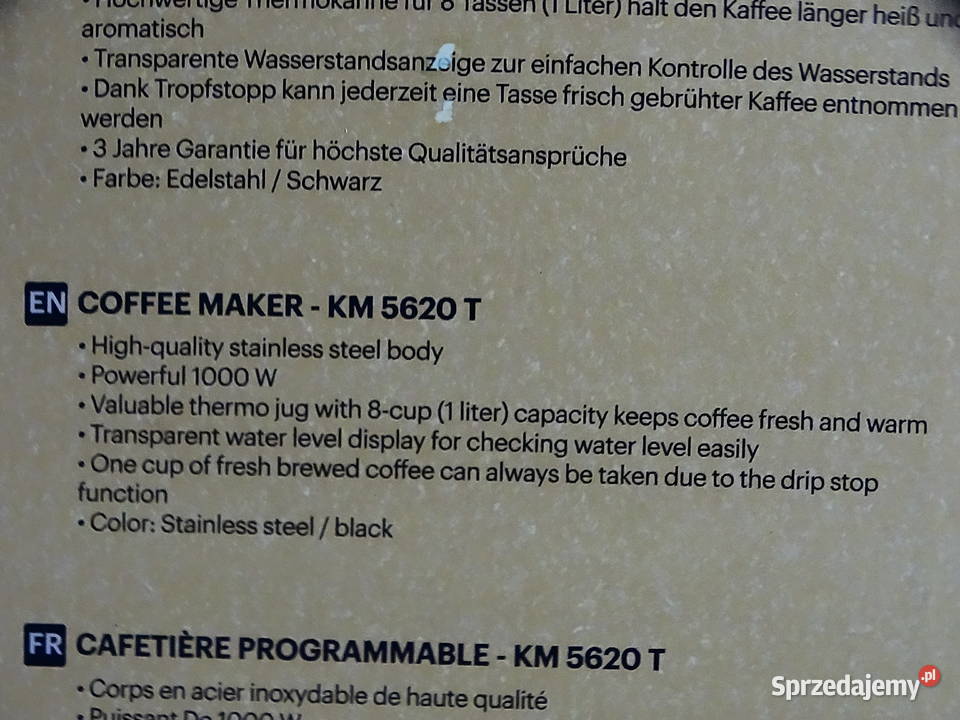 Grundig 5620T ekspres do kawy z dzbankiem Biłgoraj