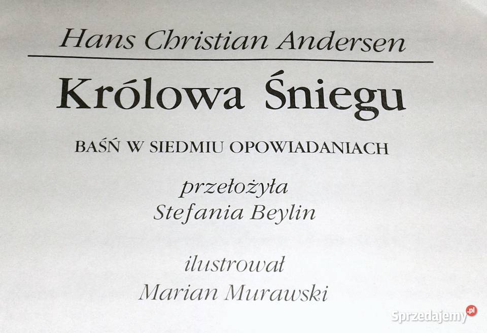 Królowa Śniegu Hans Christian Andersen