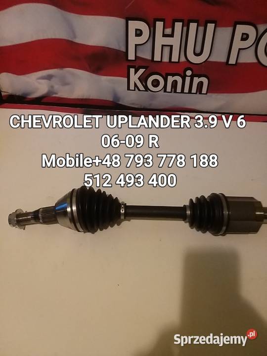 CHEVROLET UPLANDER PONTIAC MONTANA 39 V 6 PÓŁOŚ wielkopolskie Kawnice