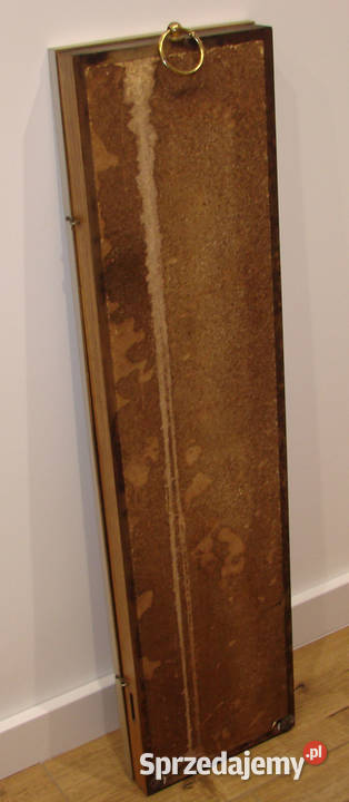 Stary BAROMETR RTĘCIOWY Duży Termometr