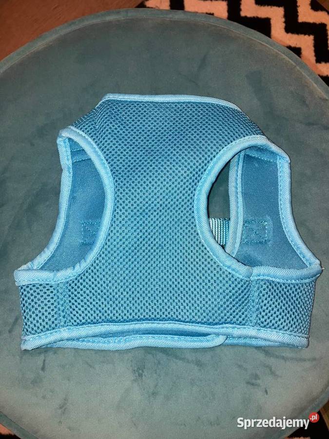 Nowe niebieskie szelki bezuciskowe pieska USA Nisko sprzedam