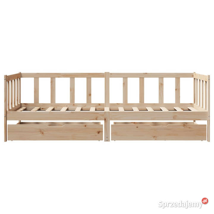 Łóżko dzienne z szufladami lite drewno sosnowe 66cm Warszawa sprzedam