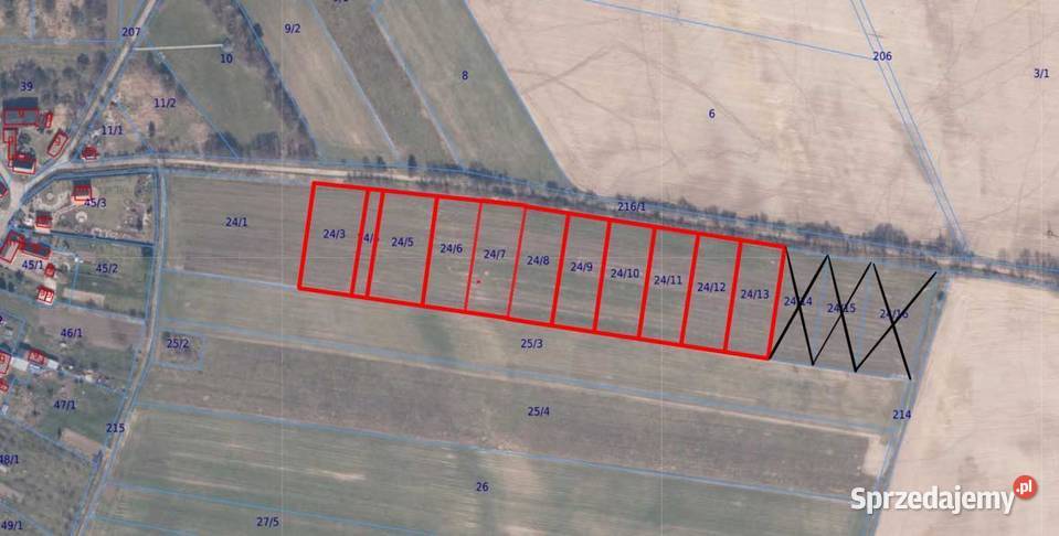 Działka budowlana Dobropole Gryfińskie 2593m2