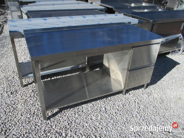 Stół Gastronomiczny Z Półką 2 Szufladami 1607085 Ostrów Wielkopolski