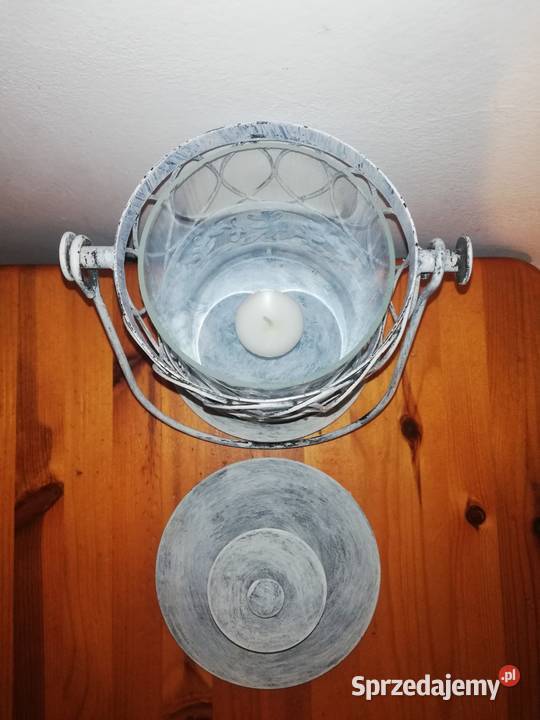 Lampion metalowy ogrodowy stan Warszawa