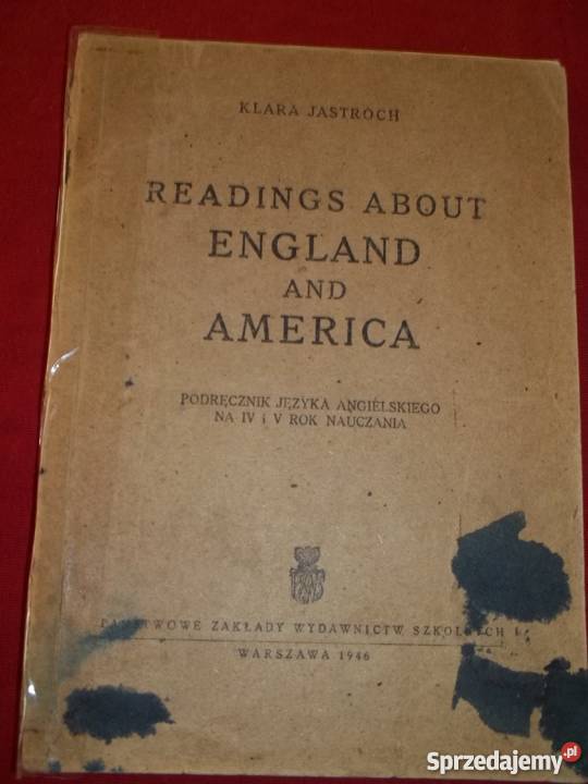 Readings about England and America 1946r Klara sprzedam