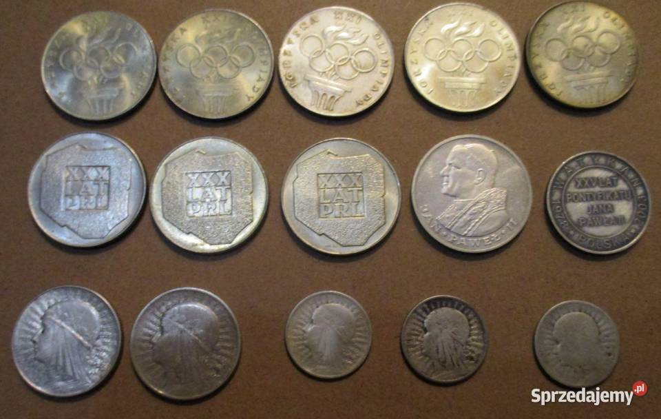 monety srebrne 15 sztuk Toruń