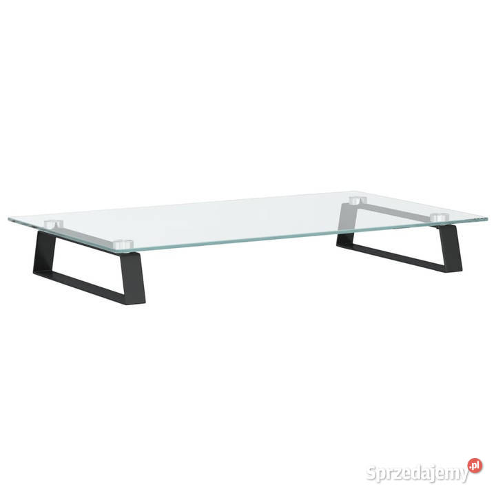 Podstawka pod monitor czarna 60x35x8 szkło Warszawa