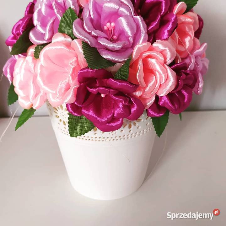 Kwiaty w doniczce flowers box dekoracje