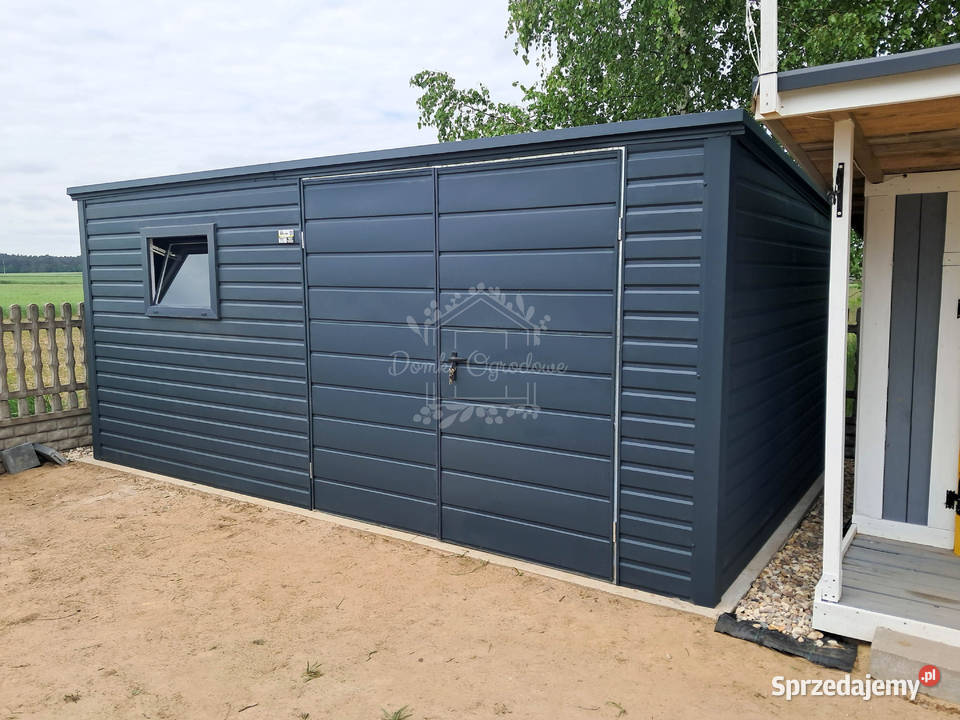 Schowek domek ogrodowy 45x2m brama dwuskrzydłowa Ogród Czersk