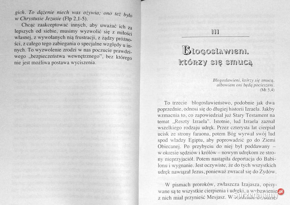 Osiem błogosławieństw Rozważania homiletyczne Rok wydania 2001