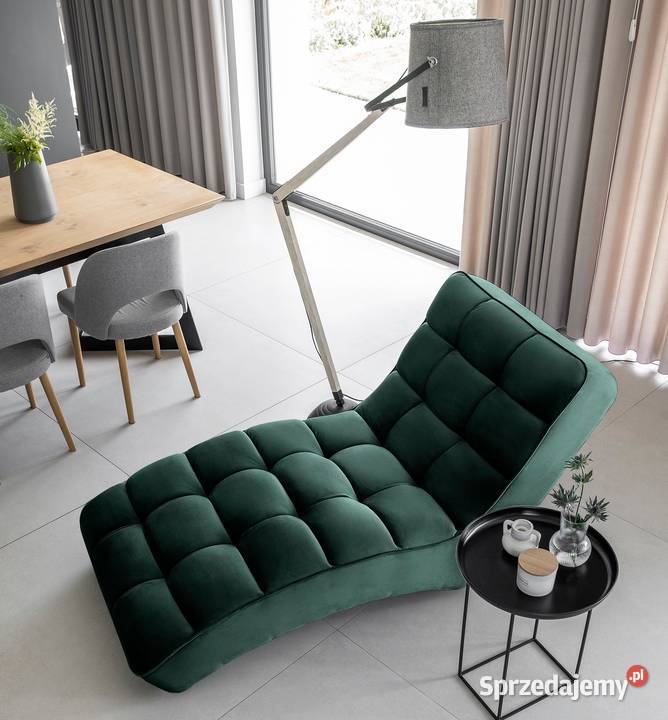 Fotel szezlong nowoczesny glamour tapicerowany Poznań