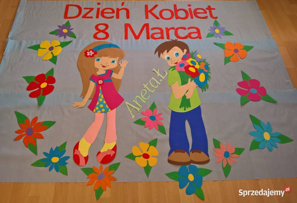 Dekoracje na Dzień Kobiet z brystolu 504 102 444 Garwolin