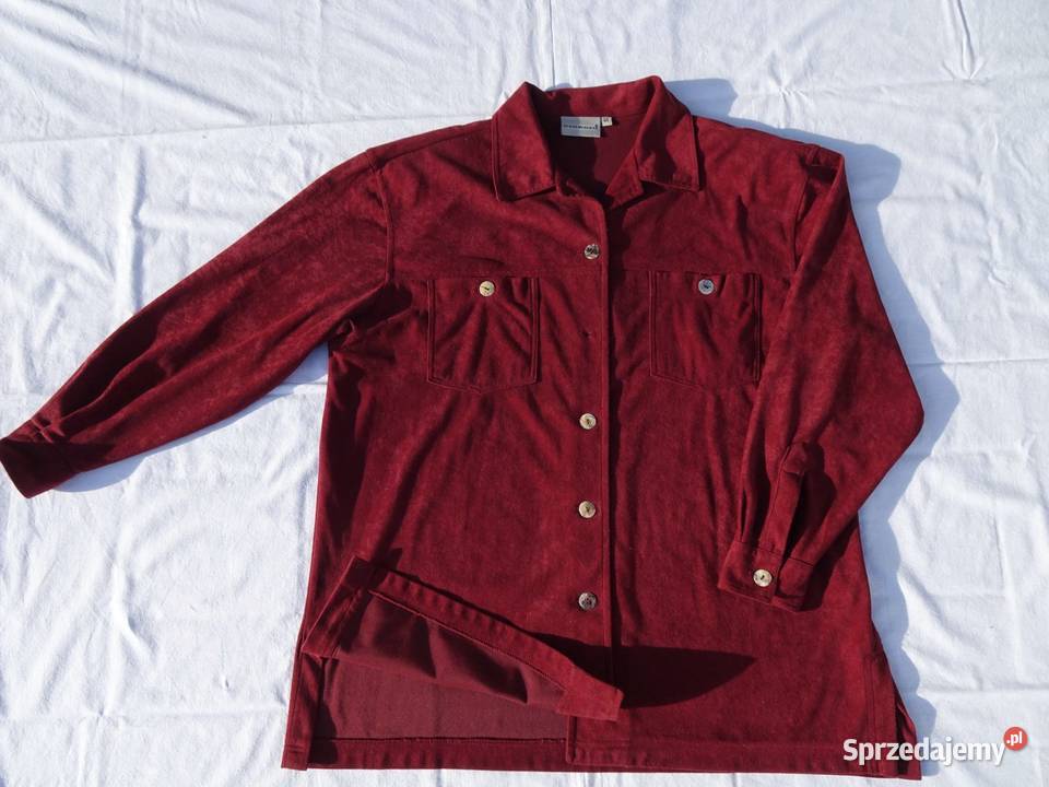 GIORGIO bordowa koszula zamsz 40 42