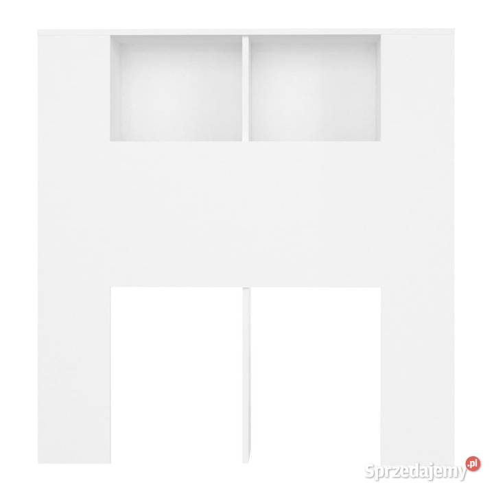 Wezgłowie łóżka z półkami białe 100x185x1045 Warszawa