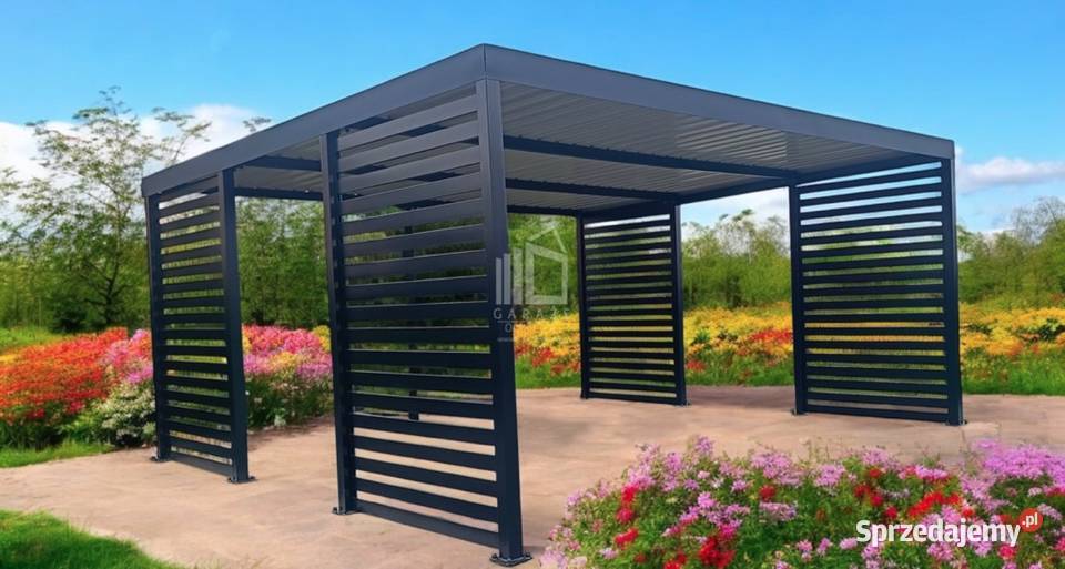 CarPort PREMIUM Wiata samochodowa 5x5 Antracyt Zamość