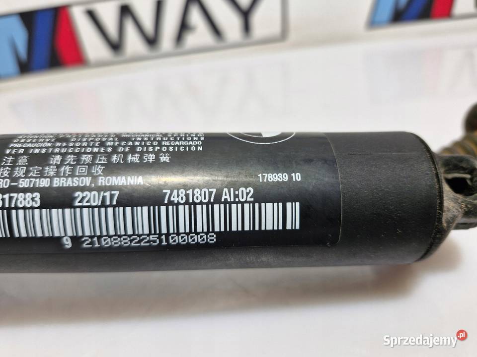 BMW F48 SIŁOWNIK TELESKOP KLAPY BAGAŻNIKA PRAWY sprzedam