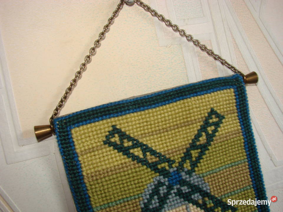 makatka z wiatrakiem haft krzyżykowy pomorskie