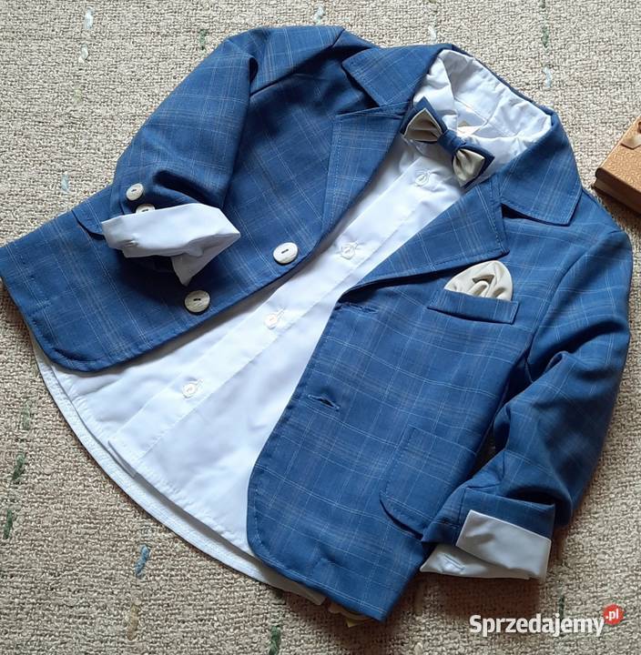Garnitur niebieski 4czesciowy chłopca Folletti Lublin