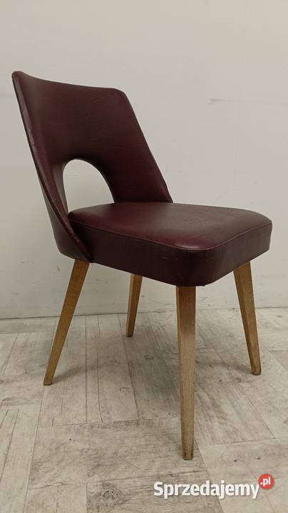 krzesło muszelka PRL vintage design lata 70te