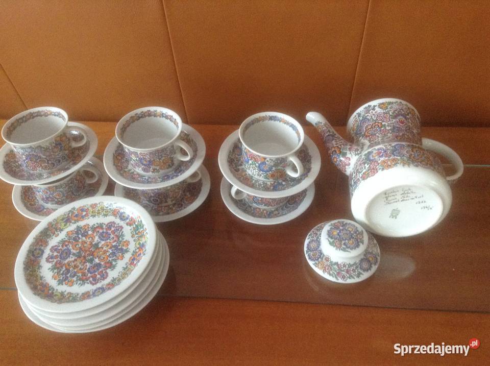 Serwis porcelanowy do kawy ręcznie malowany Opole sprzedam