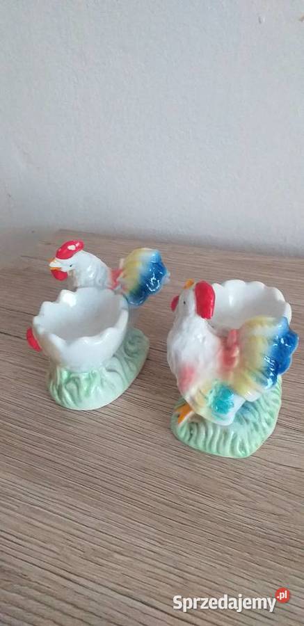 Koguciki na jajka Porcelana i szkło