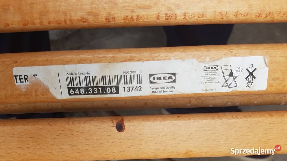 2 Krzesła Składane Drewniane JASIENICA Jafameg i wielkopolskie Golina