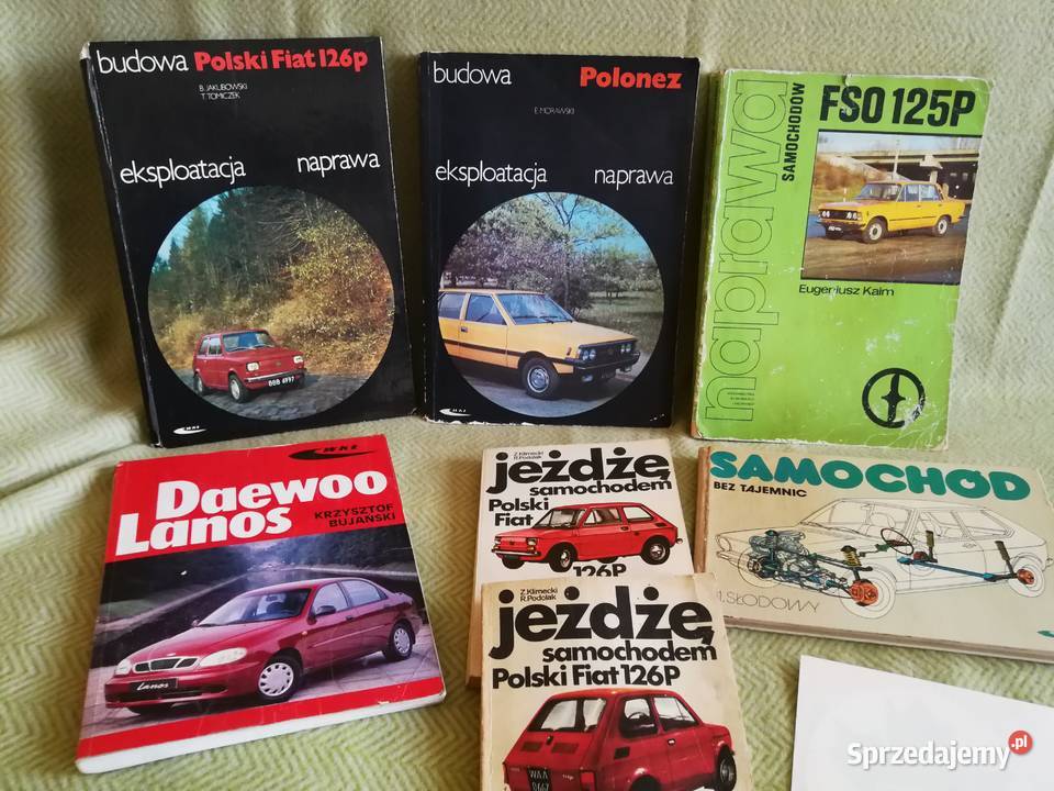 Książki Motoryzacyjne PRL Fiat 126p Polonez FSO Szczecin