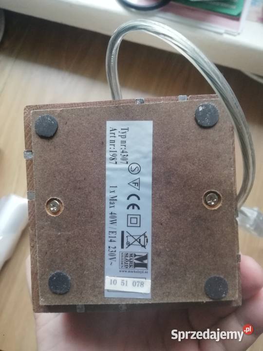 Lampka nocna na biurko z lat PRL Warszawa