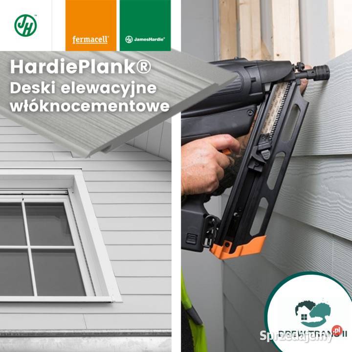 Antracytowe deski elewacyjne włóknocementowe Gdańsk sprzedam