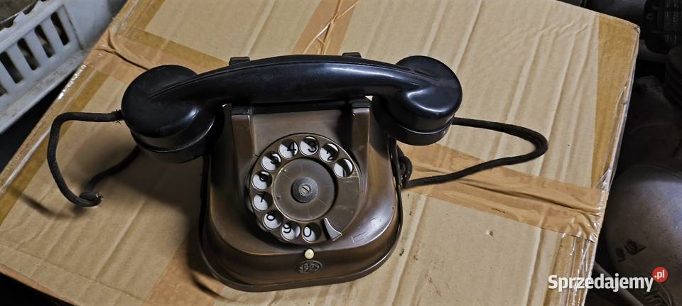 Telefon RTT 56 obudowa miedziana zabytek antyk Lutoryż