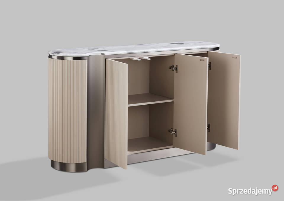 Komoda złota Nutris Glamour Premium 158x40x88 w