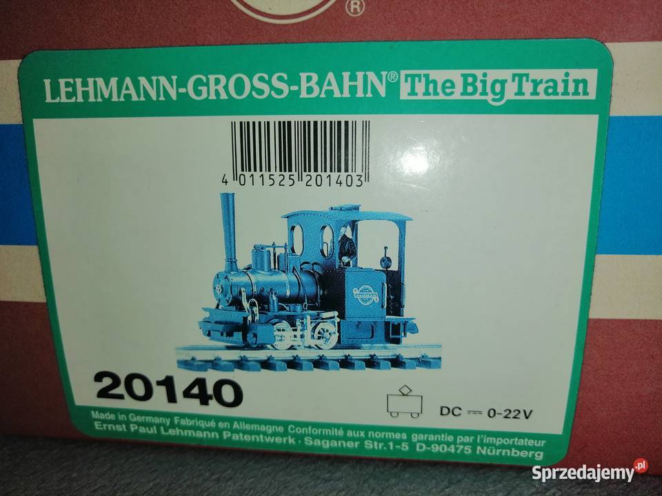 Lokomotywa parowa LGB 20140 Trzebiel
