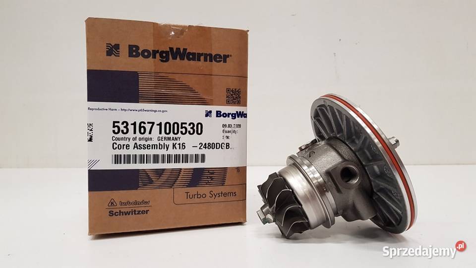 Nowy rdzeń CHRA BorgWarner KKK 53167100530 Siedlce