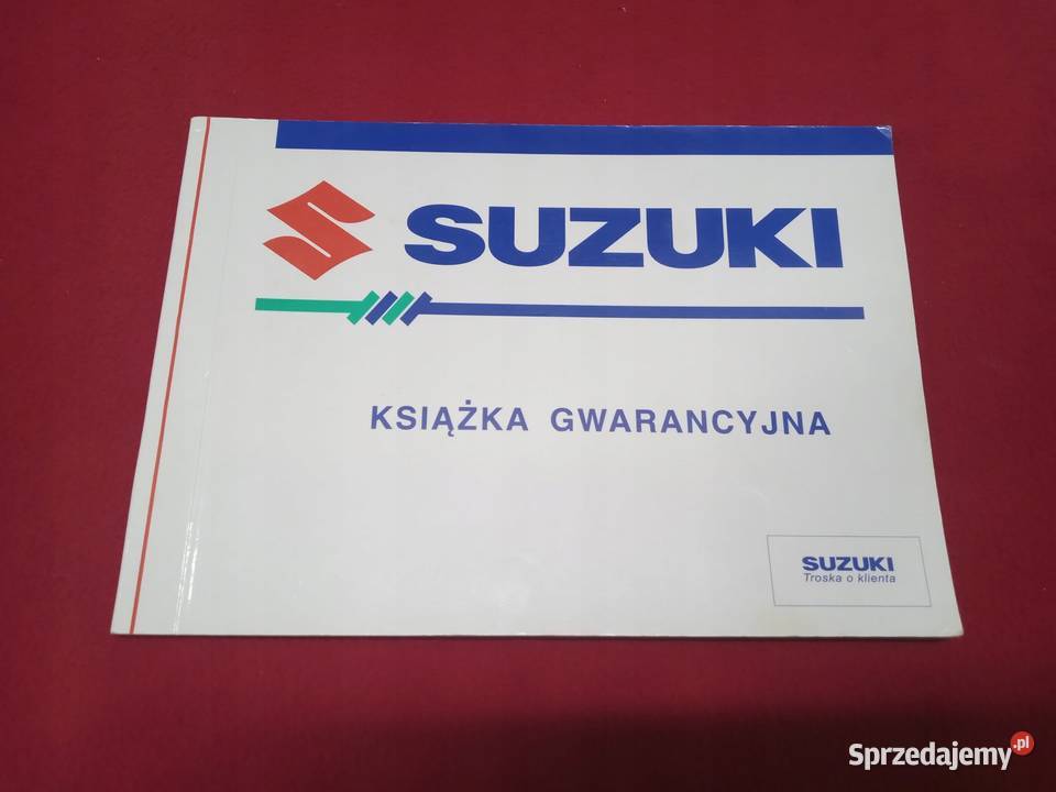 Suzuki Wagon R 2003 Książka Gwarancyjna Łódź