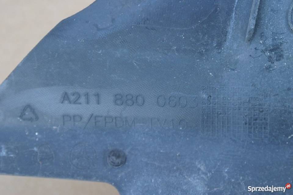 MERCEDES E KLASA ŚLIZG WZMOCNIENIE ZDERZAKA 211 lubuskie Bieleń