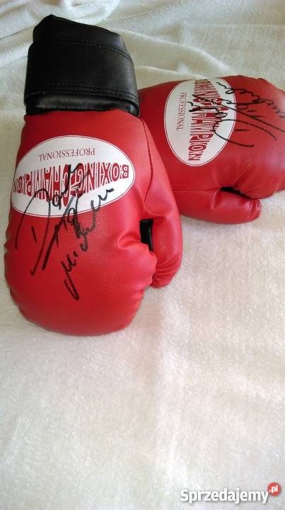 Rękawice z autografem Tiger Michalczewski NOWE Olsztyn sprzedam