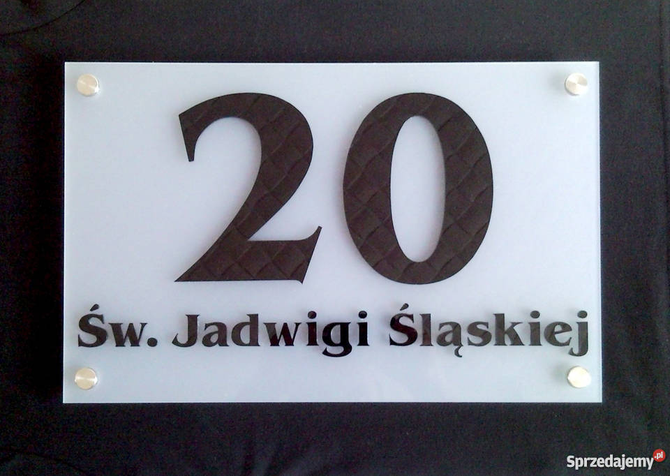Numer na dom 3D tabliczka adresowa 40x25 wysyłka