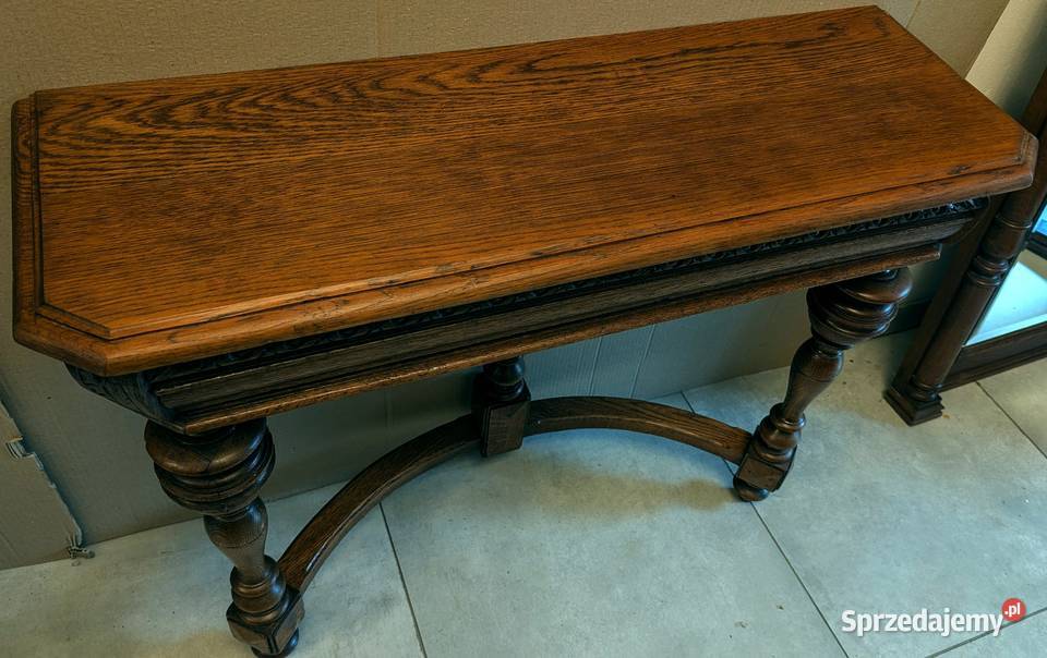 Piękna dębowa konsola eklektycznasklep Dąbrowa Dąbrowa Górnicza sprzedam