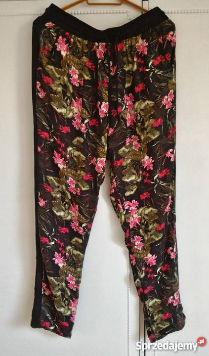Nowe spodnie haremki Cropp L 40 wzór kwiaty Szczecin sprzedam