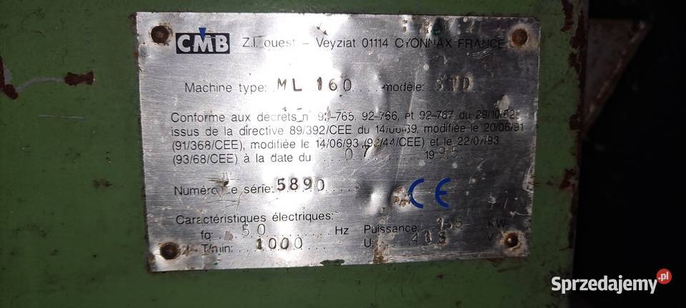 Młyn do tworzyw sztucznych ML 160 Łowicz sprzedam