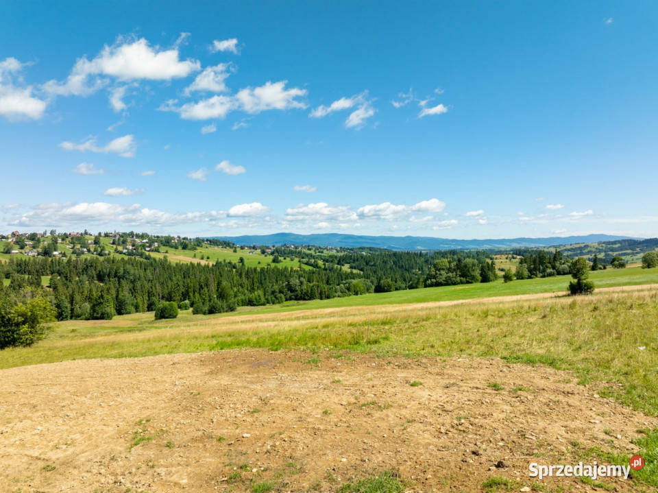 Działka budowlana Leszczyny 1074m2 1074m2 Biały Dunajec