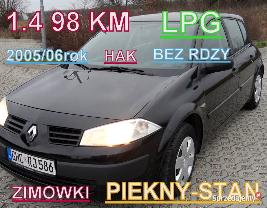 RENAULT MEGANE 14 98LPGTaniaJazda elektryczne szyby Bochnia sprzedam