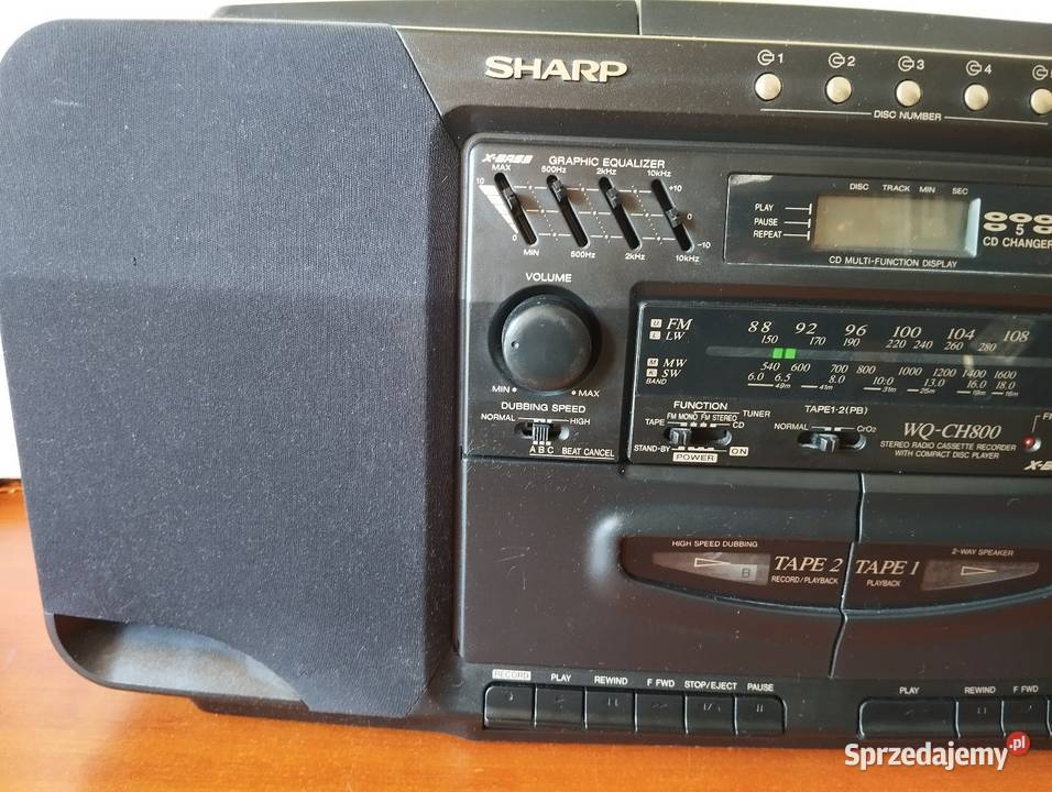 Radiomagnetofon Sharp WQCH800 H Góra sprzedam