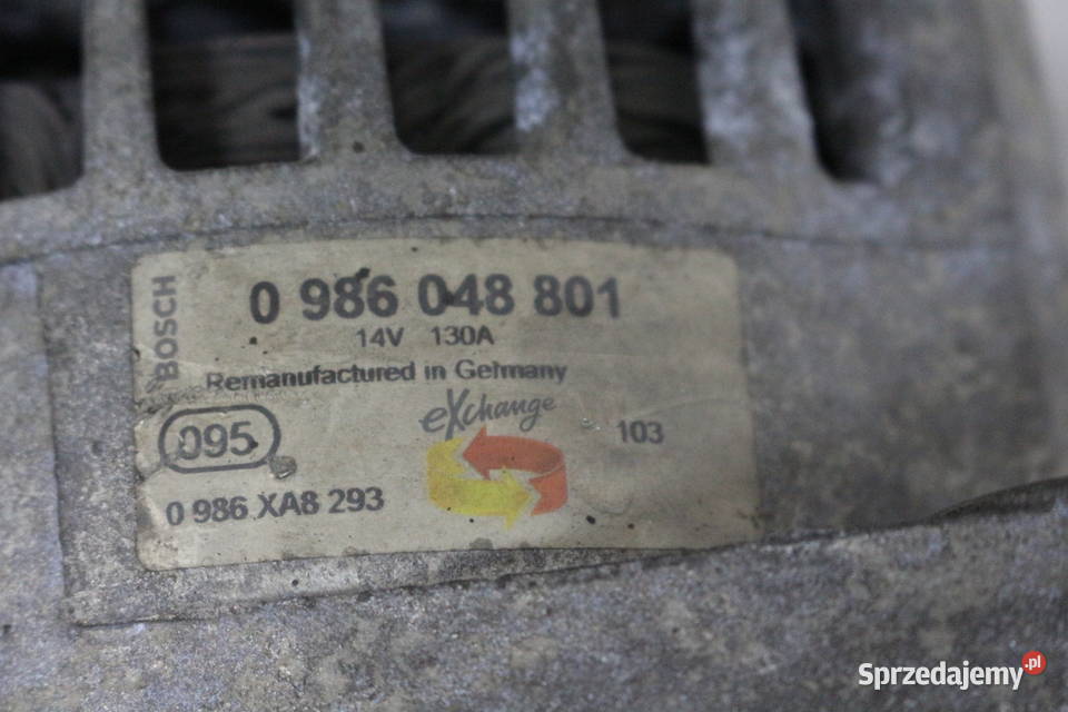 FIAT CROMA 2 19 JTD ALTERNATOR 130A BOSCH układ elektryczny silnika Prochowice