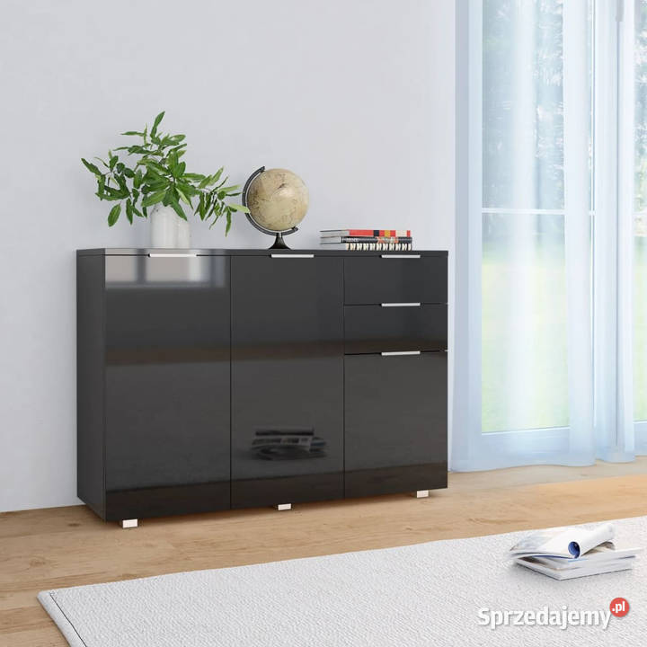 Szafka na wysoki połysk czarna 107x35x805 Warszawa sprzedam